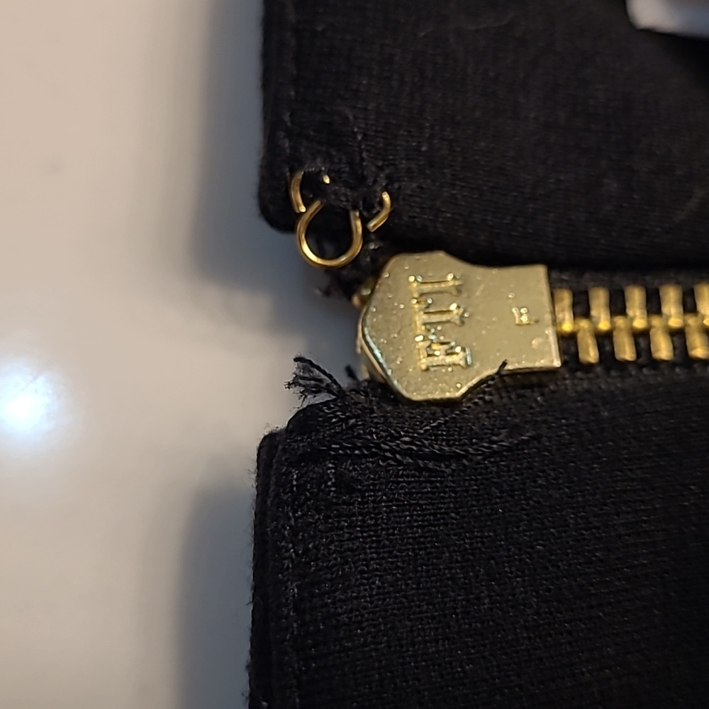 Michael Kors Longsleeve Little Black Dress Back Zip Closure Zip Pockets Size 4 - Picture 12 of 13